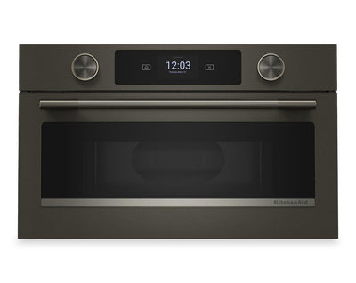 Kitchenaid® 30" Built-In Microwave Oven with Air Fry – Black Ore - KMBS730SBE | Four à micro-ondes encastré KitchenAid de 30 po avec friture à air - minerai noir - KMBS730SBE