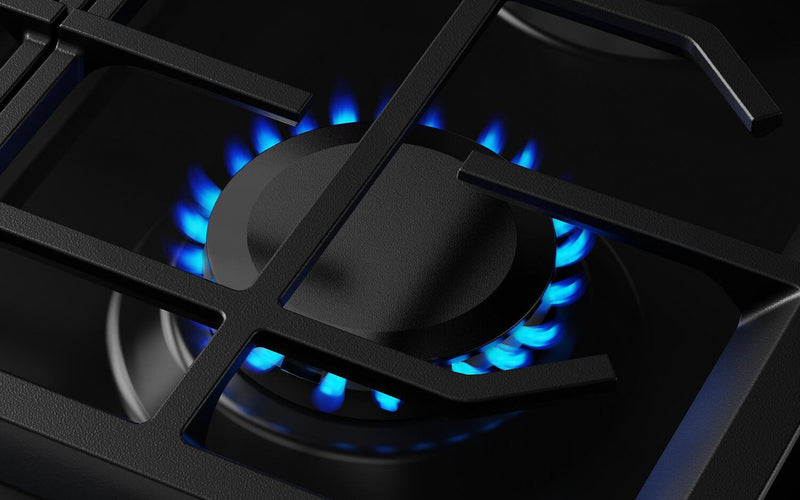 Cuisinière intelligente à gaz encastrée KitchenAid de 5,0 pi3 et de 30 po avec modes par convection - acier inoxydable résistant aux traces de doigts - KSGS330SPS