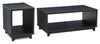 Ensemble de 2 tables Tanner - noir mat