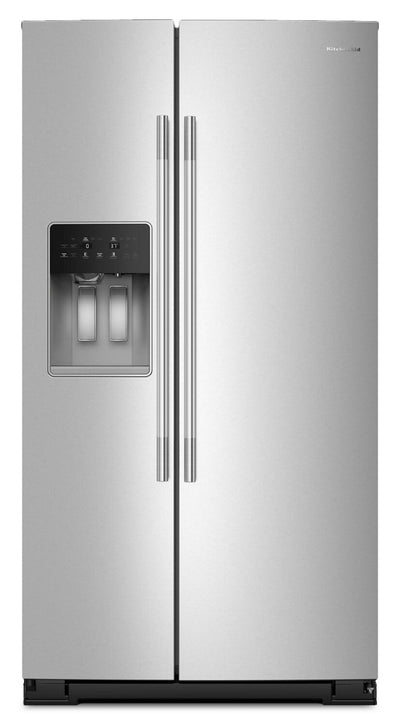 KitchenAid 36" 21 Cu. Ft. Counter-Depth Refrigerator – Fingerprint Resistant Stainless Steel - KRSC536RPS | Réfrigérateur KitchenAid de 21 pi3 et de 36 po de profondeur comptoir - acier inoxydable résistant aux traces de doigts - KRSC536RPS
