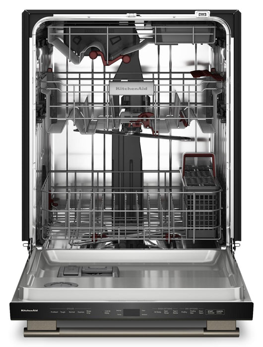 Lave-vaisselle KitchenAid de 24 po et de 44 dBA avec troisième panier 360° Max JetsMC - minerai noir - KDTS724SBE