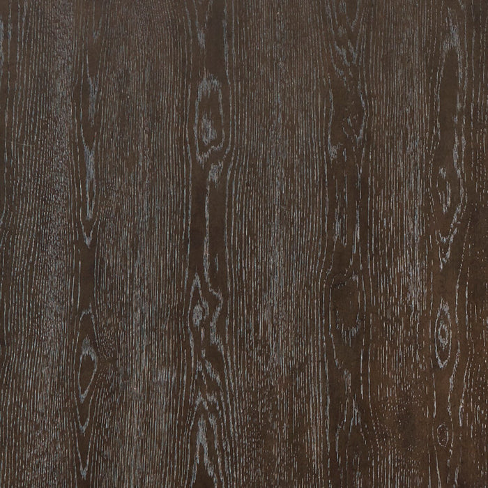 Chaise de salle à manger à accoudoirs Metro en tissu de polyester - beige et brun