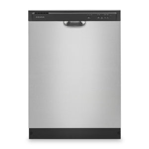 Lave-vaisselle Amana à 59 dBA de 24 po avec commandes à l’avant - acier inoxydable - ADFS2524RS