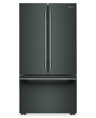 KitchenAid 36" 24 Cu. Ft. Counter-Depth French Door Refrigerator - Juniper - KRFC236SJP | Réfrigérateur KitchenAid de 36 po et de 24 pi3 de profondeur comptoir à portes françaises - genévrier - KRFC236SJP