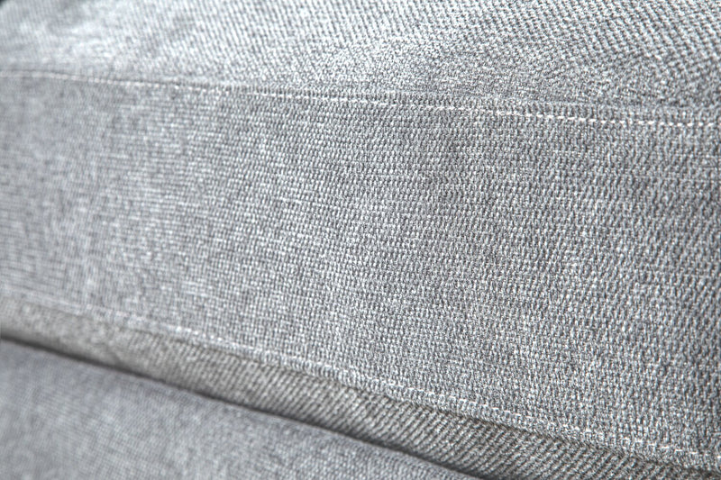 Sofa sectionnel modulaire Evolve de Scott Living 4 pièces en tissu d’apparence lin avec coussins en duvet et plumes - gris
