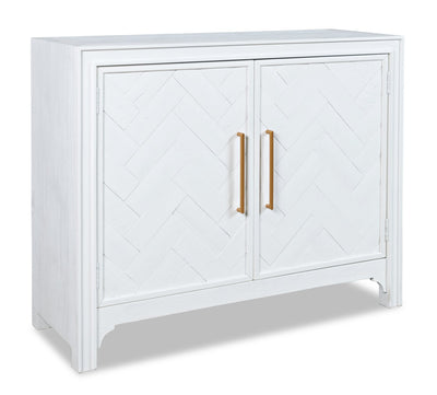 Keena 40" Solid Wood Accent Cabinet - White|Armoire décorative Keena de 40 po en bois massif - blanche