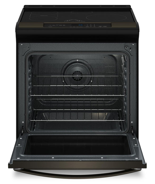 Cuisinière à induction Whirlpool de 6,4 pi3 avec friture à air sans préchauffage - acier inoxydable noir - WSIS5030RV