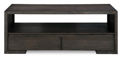 Zelda 48" Coffee Table with Storage and Shelf – Warm Mocha | Table à café Zelda de 48 po avec rangement et tablette - moka chaud | ZELBRCTB