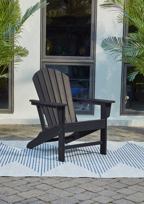 Chaise Adirondack Bask pour la terrasse à l’extérieur, plastique haute densité, résistant aux rayons UV et aux intempéries - noire
