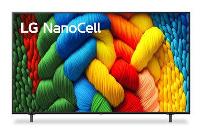 LG 65" NANO80 LED 4K UHD Smart webOS TV (65NANO80AUA.ACC) - 2025 Model | Téléviseur intelligent DEL LG NANO80 UHD 4K de 65 po avec webOS (65NANO80AUA.ACC) - modèle 2025
