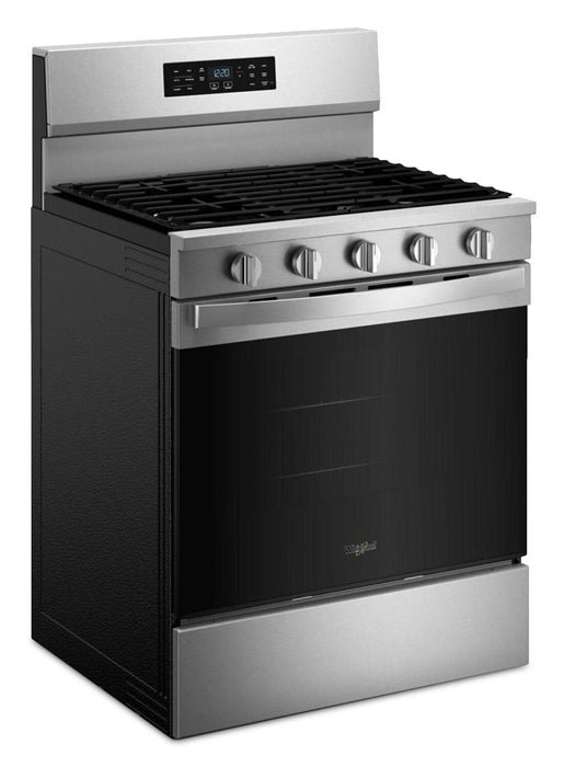 Cuisinière à gaz Whirlpool de 5,0 pi3 avec cuisson à air – acier inoxydable résistant aux traces de doigts - WFGS5730SZ