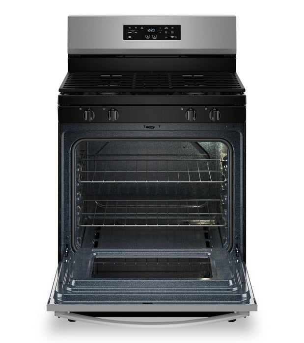 Cuisinière à gaz Whirlpool de 5,3 pi³ et de 30 po avec brûleur SpeedHeatMC - WFGS3530RS