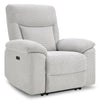 Fauteuil à inclinaison électrique Spencer de 41,3 po en tissu de chenille - gris