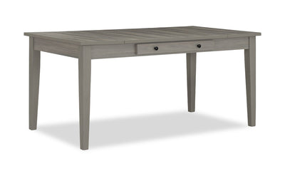 Cove Dining Table with Storage Drawers, Melamine, 66"W - Grey | Table salle à manger Cove de 66 po (L) en mélamine avec tiroirs de rangement - grise
