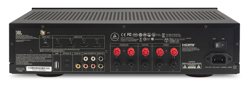 Récepteur AV à 5.2 canaux JBL MA310 4K – noir (JBLMA310BLKAM)