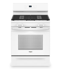 Cuisinière à gaz Whirlpool de 5,3 pi³ et de 30 po avec brûleur SpeedHeatMC - WFGS3530RW