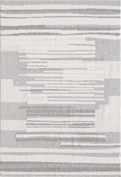 Rhodes Checkered Grey Area Rug - 7'11" x 10'10" | Carpette Rhodes grise à motif à carreaux - 7 pi 11 po x 10 pi 10 po