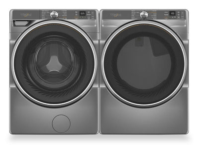 Whirlpool 5.8 Cu. Ft. Front-Load Washer with FreshFlow™ Vent System and 7.4 Cu. Ft. Gas Dryer | Laveuse à chargement frontal de 5,8 pi³ avec système de ventilation FreshFlowMC et sécheuse à gaz de 7,4 pi³ de Whirlpool | WHFL67RG