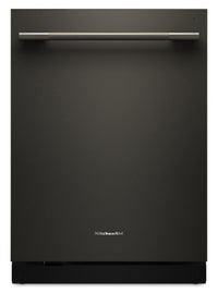Lave-vaisselle KitchenAid de 24 po et de 44 dBA avec troisième panier 360° Max JetsMC - minerai noir - KDTS624SBE