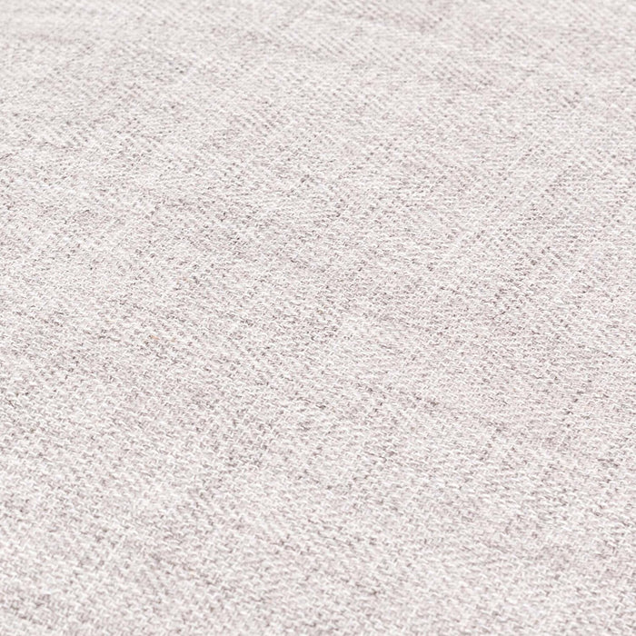 Fauteuil Freeman Kort & Co. de 37 po en tissu d’apparence lin avec pattes en bois et coussin de dossier capitonné - blanc colombe