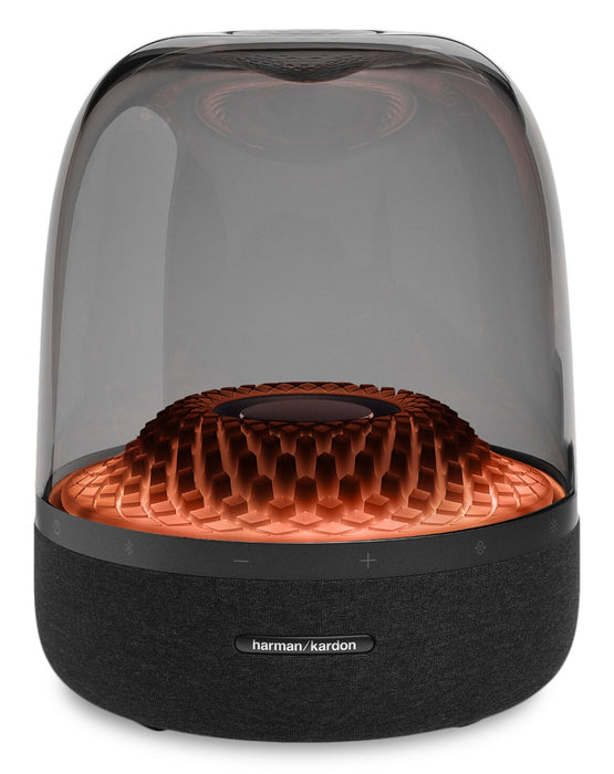 Haut-parleur de 130 W Harman Kardon Aura Studio 4 à dôme transparent (HKAURAS4BLKAM)