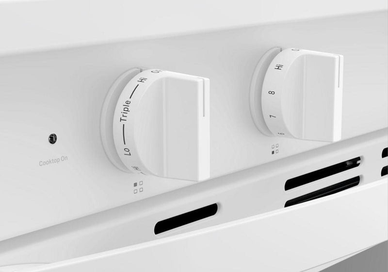 Cuisinière électrique Whirlpool de 5,3 pi3 et de 30 po avec friture à air sans préchauffage - blanche - YWFES7030SW