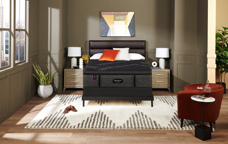 Matelas à Euro-plateau épais Magenta Signature de Beautyrest BlackMD pour lit double