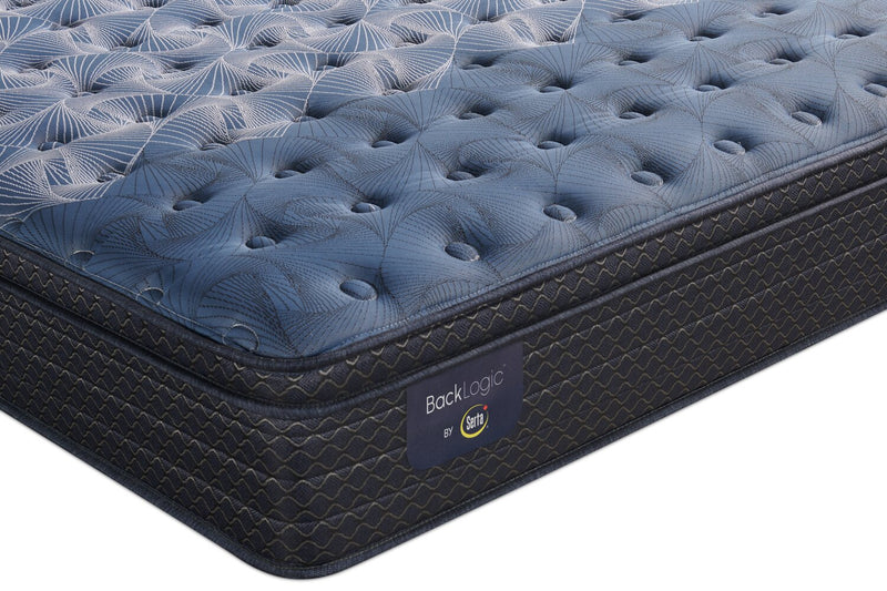 Matelas semi-ferme à Euro-plateau Back Logic 1.1 de Serta pour très grand lit