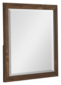 Miroir de commode de chambre à coucher Silas - brun rustique