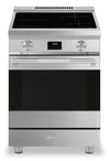 Cuisinière professionnelle à induction Smeg de 2,8 pi3 - SPR24UIMX