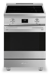 Cuisinière professionnelle à induction Smeg de 2,8 pi3 - SPR24UIMX