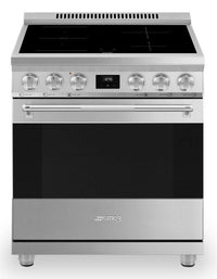 Cuisinière professionnelle à induction Smeg de 4,6 pi3 - SPR30UIMX