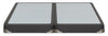 Ensemble sommier divisé à profil bas Springwall Advance pour grand lit - gris