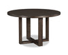 Table de salle à manger ronde Zelda de 52 po (L) avec base piédestal - brun espresso