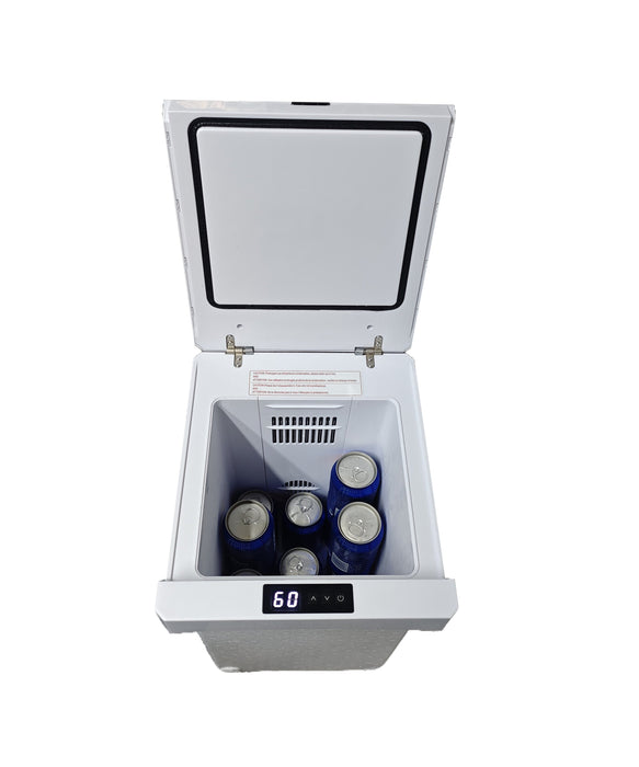 Sofa sectionnel à inclinaison électrique Zen 3 pièces en tissu d’apparence cuir avec massage et 2 consoles avec réfrigérateur - abricot