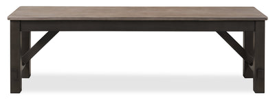 Zao Dining Bench, Melamine, 60"W - Brown | Banc de salle à manger Zao de 60 po (L) en mélamine - brun