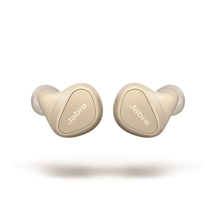 Écouteurs réellement sans fil Elite 5 de Jabra - beige doré