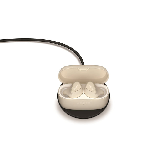 Écouteurs réellement sans fil Elite 5 de Jabra - beige doré