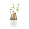 Vase en céramique doré de 10 po