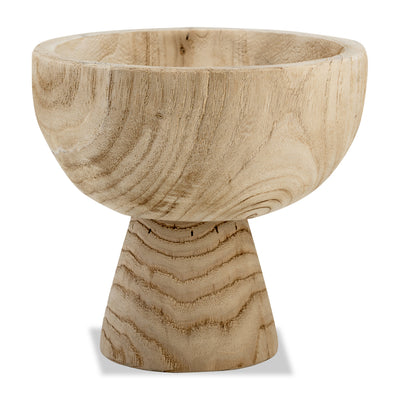 Brown 8" Paulownia Wood Bowl|Bol en bois brun de 8 po|17377NBW