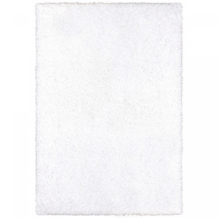 Carpette à poil long Victoria blanche 3 x 5