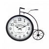 Horloge en métal noir en forme de bicyclette