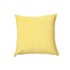 Coussin jaune en chambray avec fermeture à glissière - ensemble de 2 coussins