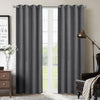Rideau à oeillets Melgar 54 po x 95 po (ensemble de 2) - gris