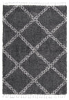 Carpette à poil long Helma Stark gris foncé 8 pi 0 po x 10 pi 0 po