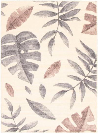 Palta Cream-Rose Area Rug - 7'10" x 10'2"