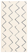 Carpette Kimi bleueivoire 2 pi 8 po x 4 pi 11 po