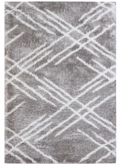 Ker Grey Lines 4x6 Area Rug