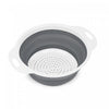 Petite passoire pliable blanche et grise - ensemble de 2 ustensiles de cuisine