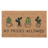 Paillasson en fibre de coco « No Pricks Allowed »